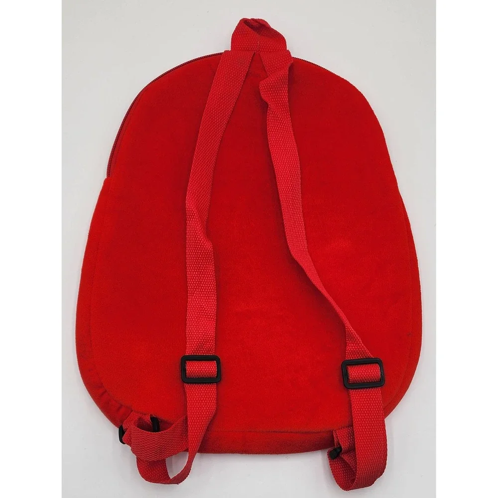 Chuck E. Cheese Plush 13' Backpack Soft Red Character Bag Official Merchandise